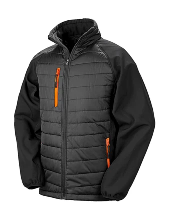 black, orange