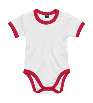 white, red