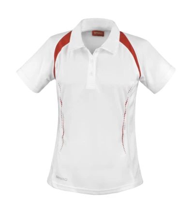 white, red
