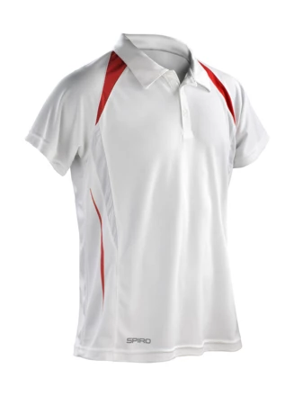 white, red