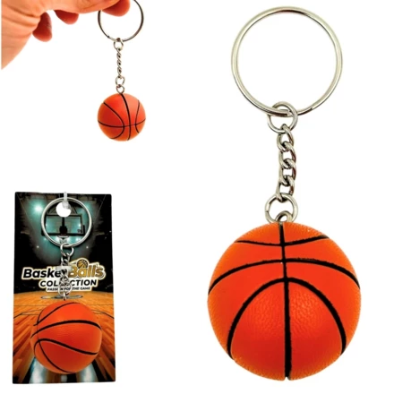 Sportowy Brelok do Kluczy Koszykówka – Prezent dla Koszykarza - BBK-001 (NMT-324743)