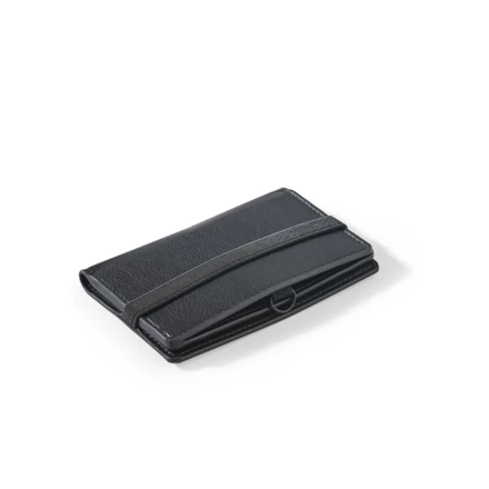 GLENN. Etui na karty wykonane z poliuretanu, zamykane na gumkę (NPS-95128-103)