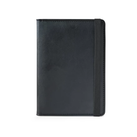 BRAM. Etui na paszport wykonane z poliuretanu, zamykane na gumkę i wyposażone w liczne kieszenie (NPS-95129-103)