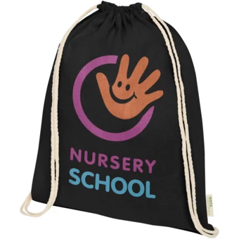 Plecak ściągany sznurkiem Orissa z bawełny organicznej o gramaturze 140 g/m² (NPC-12061290)