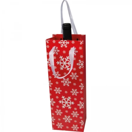 Torebka prezentowa na wino XMAS - czerwony - (NMC-80860-05)