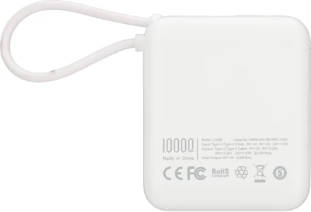 Power Bank 10000 mAh Fast Charge 22,5 W - biały - (NMC-EG8350-06)