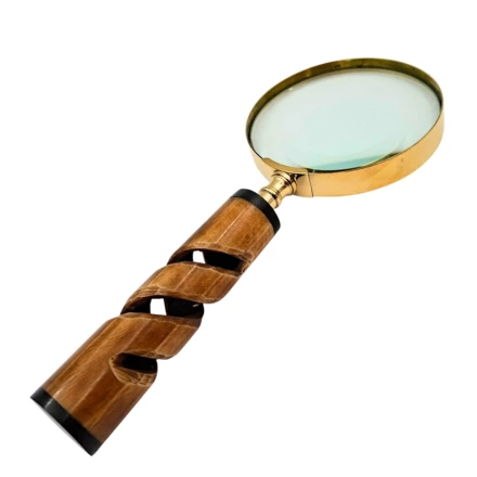 Lupa w oprawie mosiężnej, rączka rogowa NC2356 (NMT-224564)