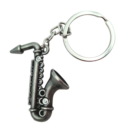 Brelok Metalowy Saksofon - Symboliczny Prezent dla Muzyka - MKT-0106 (NMT-050106)