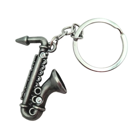 Brelok Metalowy Saksofon - Symboliczny Prezent dla Muzyka - MKT-0106 (NMT-050106)