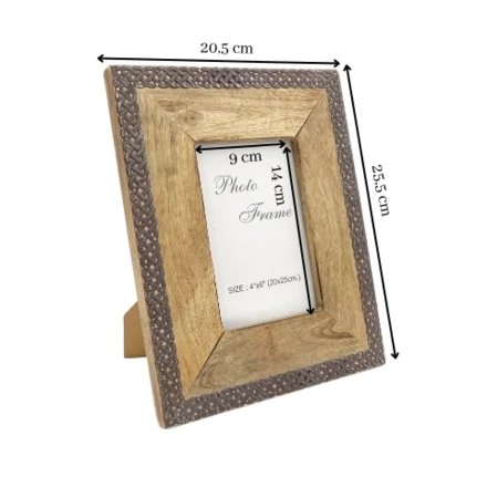 Drewniana ramka  na zdjęcia  - A-1106A - format zdjęcia 10x15cm (NMT-221785)