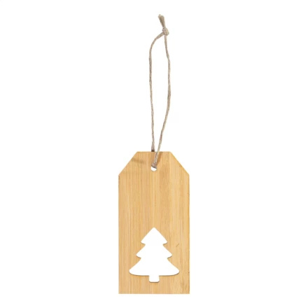 BamTag bambusowa zawieszka na prezent, choinka - naturalny (NAD-AP715060-B)