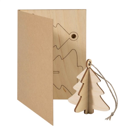 FestiCard Kraft Kartka świąteczna, choinka - naturalny (NAD-AP715078-C)