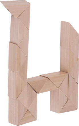 Drewniane puzzle ESTRELLA - beżowy - (NEG-5687-13)