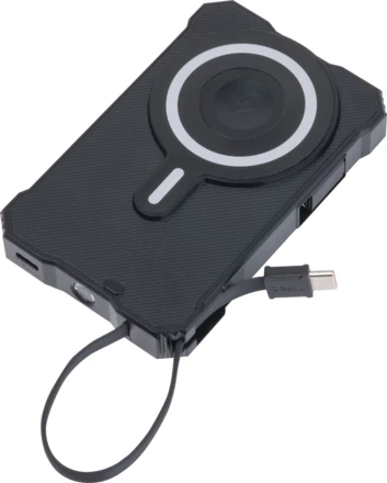 Power bank solarny 10 000 mAh BREDA - czarny - (NEG-5723-03)