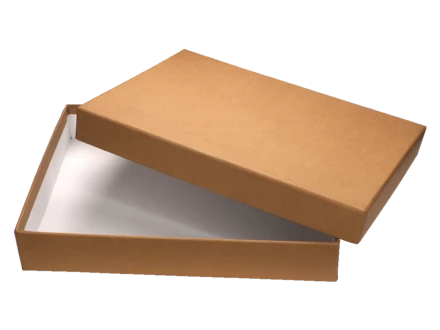 Pudełko kaszerowane papierem ozdobnym (25x21x5cm) 44703710 - beżowy (NJG-44703710)