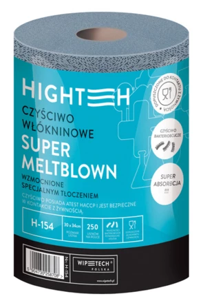 Czyściwo włókninowe Super MELTBLOWN H-154 (rolka 250 listków) 144921212 - niebieski (NJG-144921212)