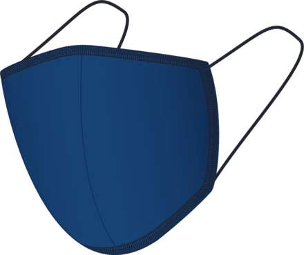 BLACK-BLACK Baumwollmaske 140123004 - dunkelblau (NJG-140123004)