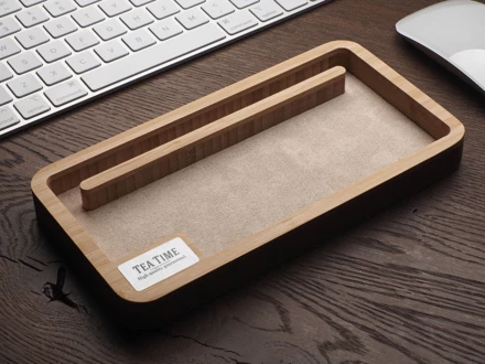 Drewniany organizer na biurko 1818292 (NJG-1818292)