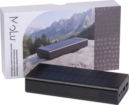 Power bank solarny 20 000 mAh TALLAHASSEE MoLu - czarny - (NEG-5541-03)