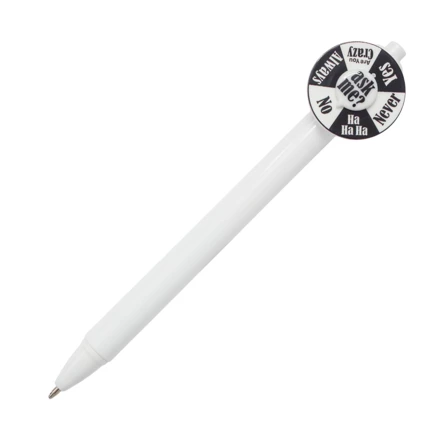 Długopis Yes or No, biały (NPB-R73455.06)