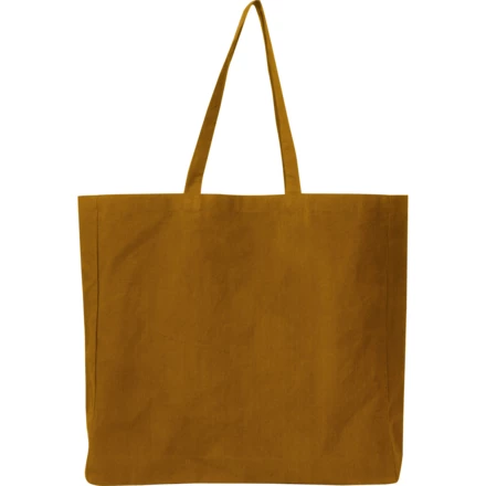 Torba shopper z bawełny z recyklingu i poliestru NINA - brązowy - (NMC-65749-01)