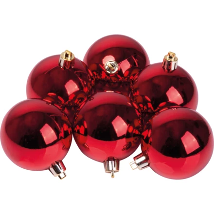 Bombki choinkowe PATRICIA - czerwony - (NMC-75784-05)