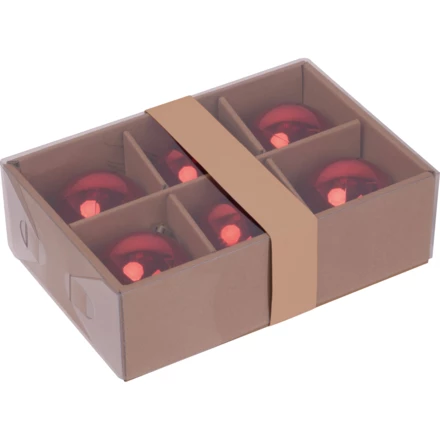 Bombki choinkowe PATRICIA - czerwony - (NMC-75784-05)