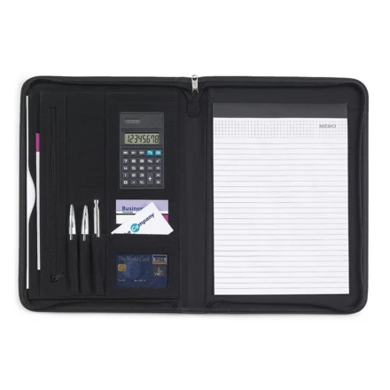 Konferenzmappe ca. A4 mit Notizbuch und Taschenrechner (NAX-V2355-03)