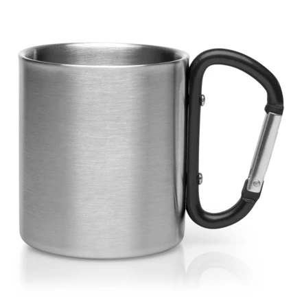 Metal mug 210 ml with carabiner clip | Easton (NAX-V8437-03)