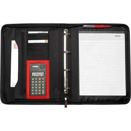 Konferenzmappe ca. A4 mit Notizbuch und Taschenrechner (NAX-V2400-03)