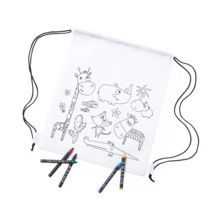 Drawstring bag for colouring, crayons | Rosemary (NAX-V7871-02)