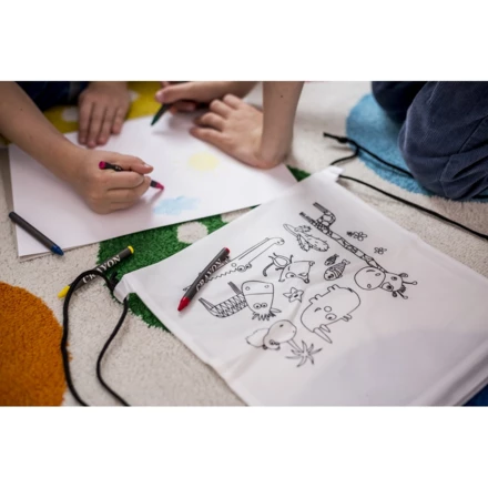 Drawstring bag for colouring, crayons | Rosemary (NAX-V7871-02)