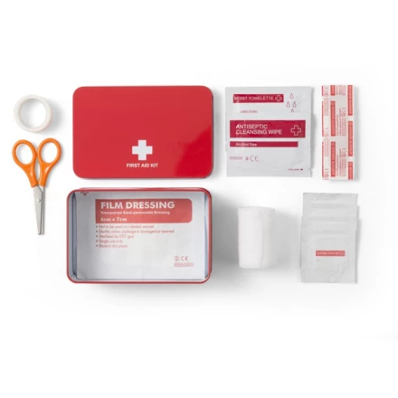 First aid kit in tin, 14 pcs (NAX-V7948-05)