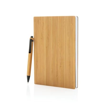 Bambusowy notatnik A5 z bambusowym długopisem (NAX-P772.159)
