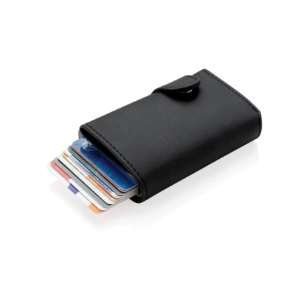 Standard aluminium RFID cardholder with PU wallet (NAX-P850.341)
