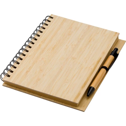 Bamboo notebook A5 with ball pen (NAX-V0200-17)