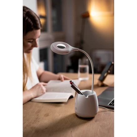 Schreibtischlampe, Wireless Lautsprecher 3W, Telefonständer, Halterung für Schreibutensilien | Asar (NAX-V0188-02)
