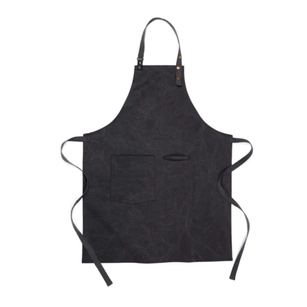 Apron made of 40 % recycled polyester and 60 % recycled cotton. This stylish apron is a practical kitchen accessory with a lovely design - no need to compromise on style even when you're cooking dinner! The apron features a front pocket and a loop fo