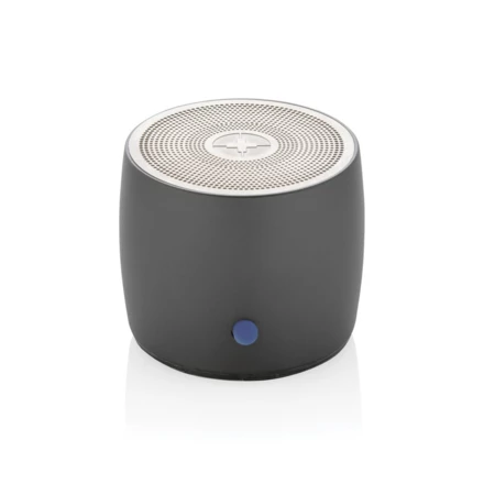 Basowy głośnik bezprzewodowy 3W Swiss Peak, aluminium z recyklingu (NAX-P331.002)