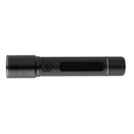 Gear X Taschenlampe aus RCS recycelt. Aluminium mit USB-Akku (NAX-P513.901)