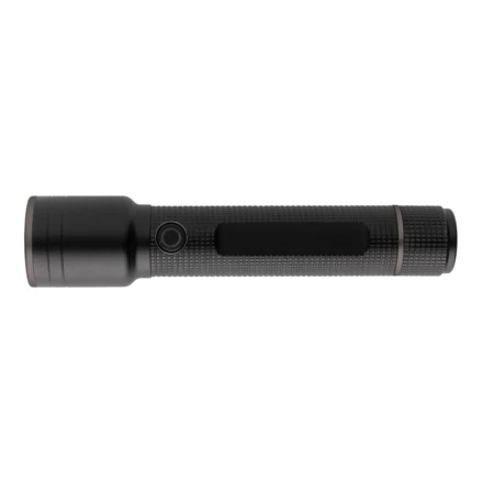 Große Gear X Taschenlampe aus RCS recycelt. Alu mit USB-Akku (NAX-P513.921)