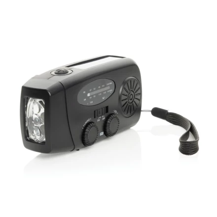 Radio survivalowe AM/FM, power bank 1800 mAh, latarka RescueWave (NAX-P326.4301)