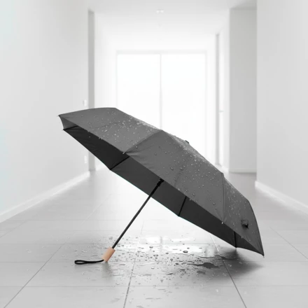 Wiatroodporny parasol manualny RPET, składany | Uksan (NAX-VA067-03)