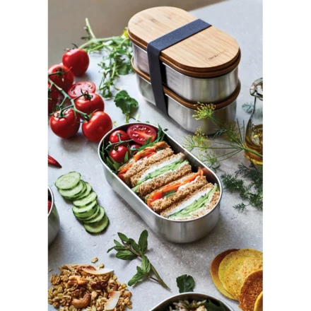Lunchbox, pudełko śniadaniowe Black+Blum Double Bento (NAX-P439.2002)