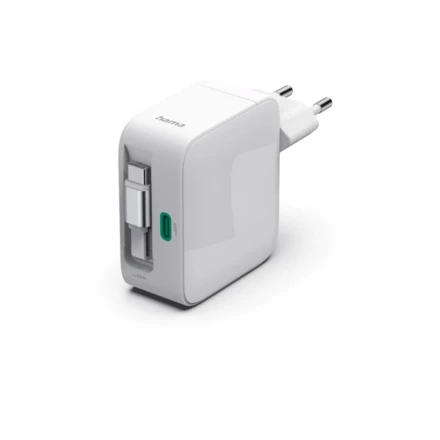 Ładowarka ścienna 65W ze zwijanym kablem Hama (NAX-VH075-02)
