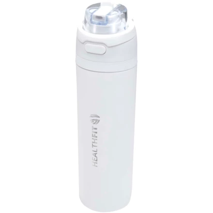 Bidon na wodę Theron 800 ml z jednowarstwowej stali nierdzewnej pochodzącej z recyklingu, certyfikowanej zgodnie z RCS, z pok (NPC-10095101)
