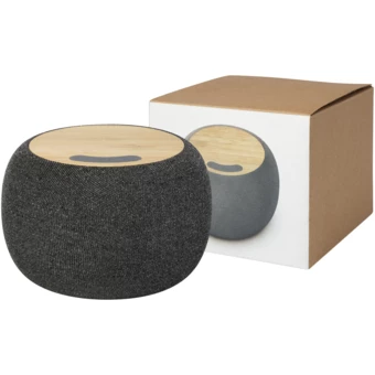 Ecofiber głośnik Bluetooth® z bambusa/RPET i bezprzewodowa ładowarka indukcyjna (NPC-12431806)