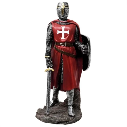 Rycerz Krzyżowiec Figurka Wysokość 30 cm Polyresin – MC-23135 (NMT-231353)