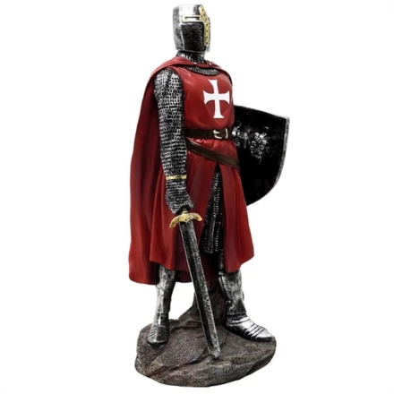 Rycerz Krzyżowiec Figurka Wysokość 30 cm Polyresin – MC-23135 (NMT-231353)