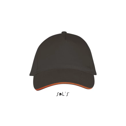 dark grey / orange